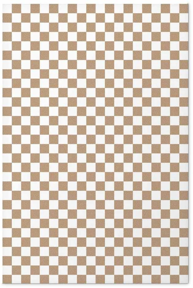 Artgeist Plakatas - Geometry and Browns - a chessboard pattern in neutral shades