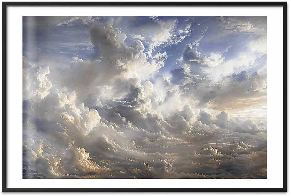 Artgeist Plakatas - Golden Reflections on Clouds Announcing Dusk