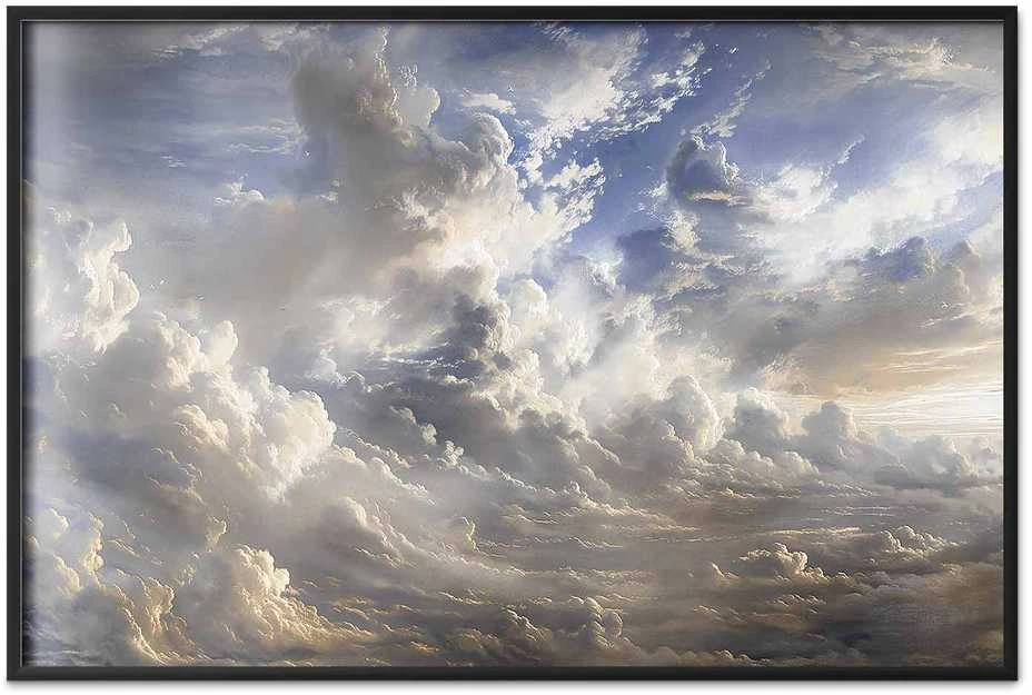 Artgeist Plakatas - Golden Reflections on Clouds Announcing Dusk