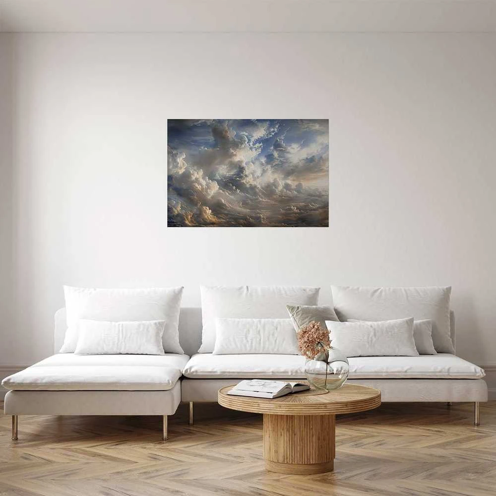 Artgeist Plakatas - Golden Reflections on Clouds Announcing Dusk