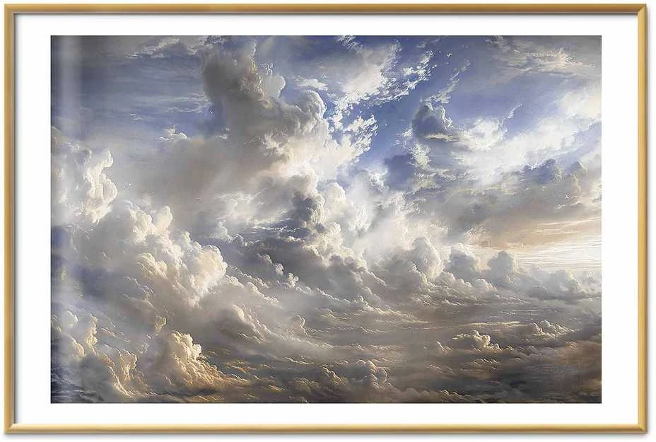 Artgeist Plakatas - Golden Reflections on Clouds Announcing Dusk
