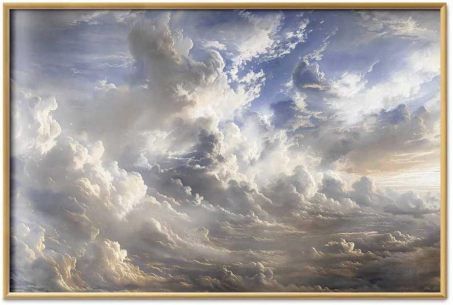 Artgeist Plakatas - Golden Reflections on Clouds Announcing Dusk