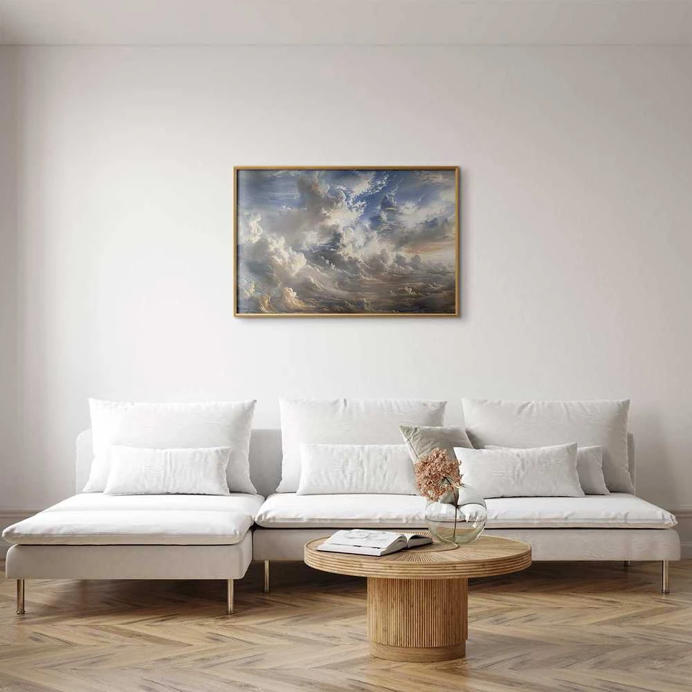 Artgeist Plakatas - Golden Reflections on Clouds Announcing Dusk