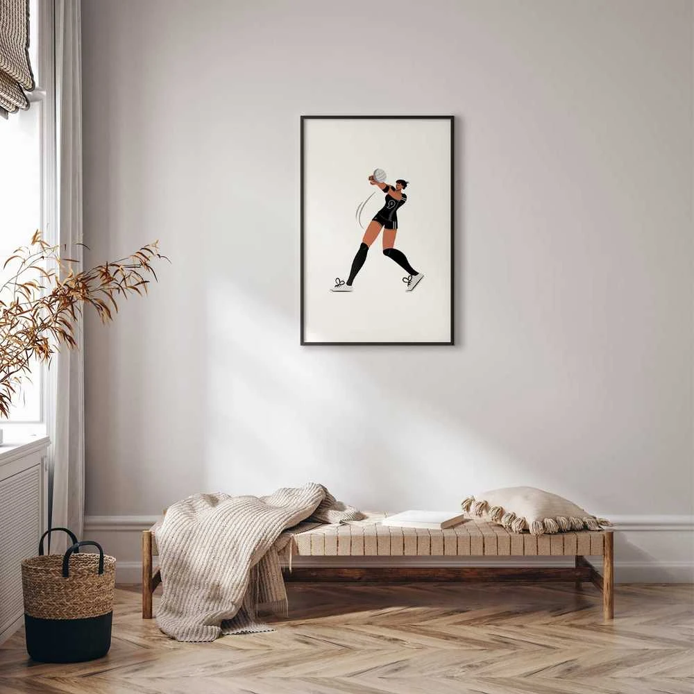 Artgeist Plakatas - Illustration - Female Volleyball Team Player
