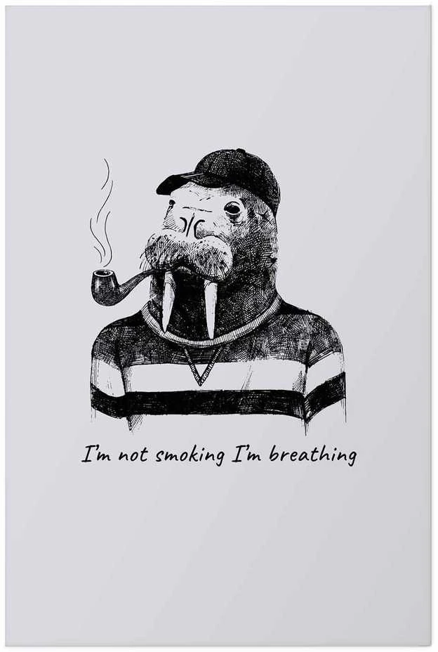 Artgeist Plakatas - I'm Not Smoking. I'm Breathing