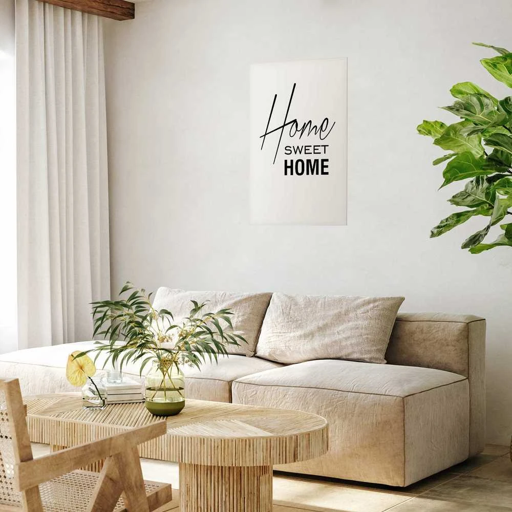 Artgeist Plakatas - Juodas and Baltas: Home Sweet Home