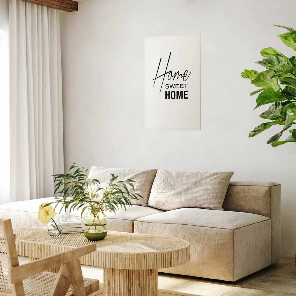 Artgeist Plakatas - Juodas and Baltas: Home Sweet Home