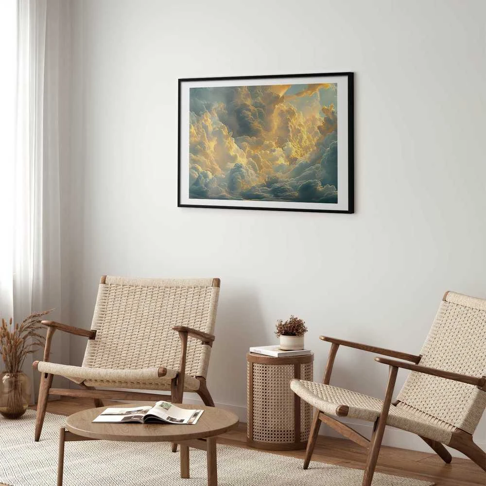 Artgeist Plakatas - Last Breath of the Day: Clouds Illuminated by Evening Glow