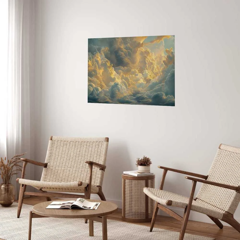 Artgeist Plakatas - Last Breath of the Day: Clouds Illuminated by Evening Glow