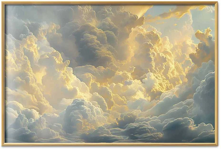 Artgeist Plakatas - Last Breath of the Day: Clouds Illuminated by Evening Glow