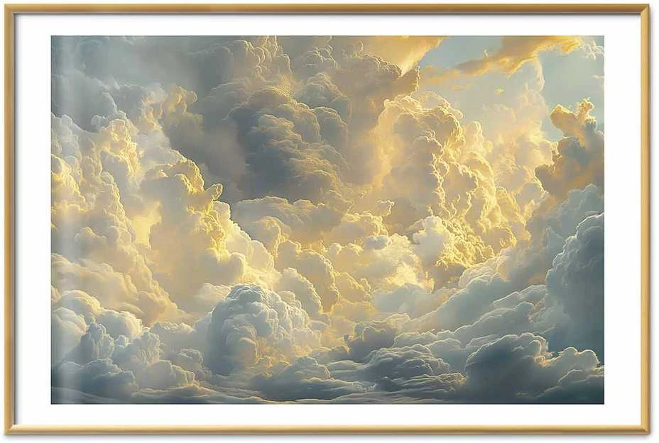Artgeist Plakatas - Last Breath of the Day: Clouds Illuminated by Evening Glow