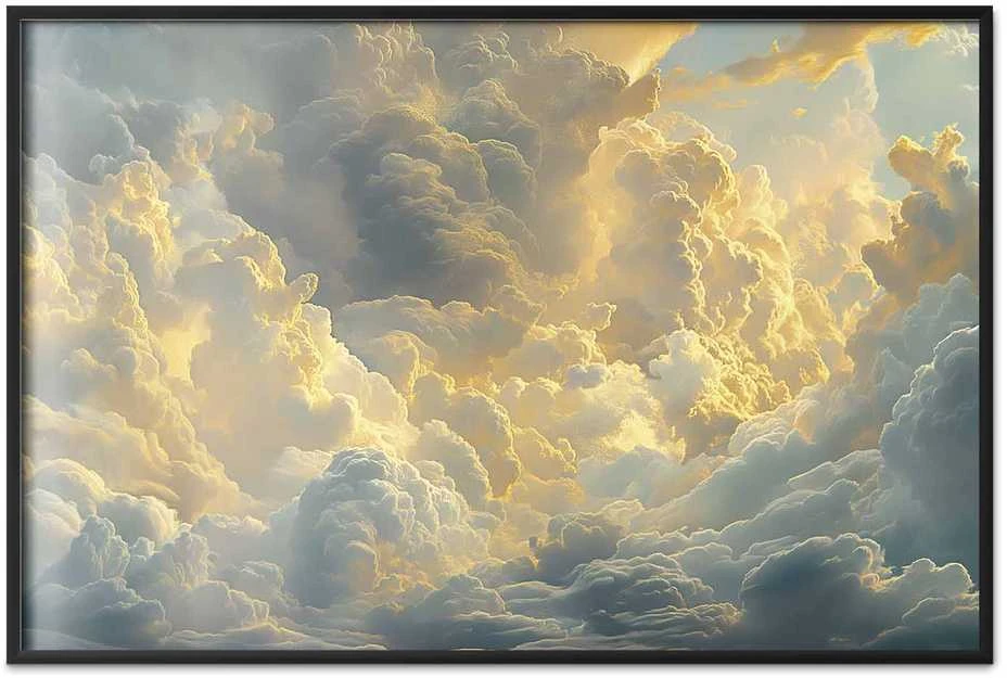 Artgeist Plakatas - Last Breath of the Day: Clouds Illuminated by Evening Glow