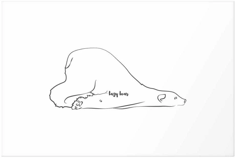 Artgeist Plakatas - Lazy Bear