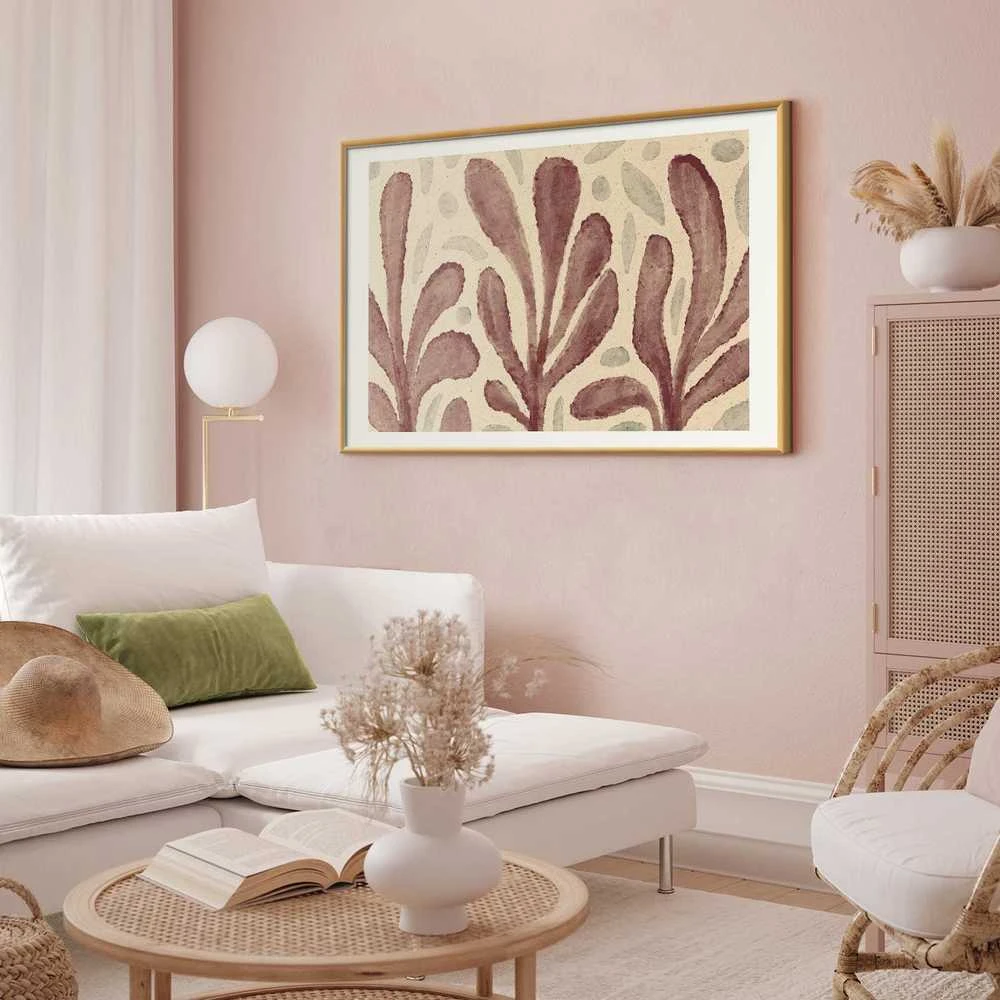Artgeist Plakatas - Leaves and Spots - large trembling shapes inspired by Matisse