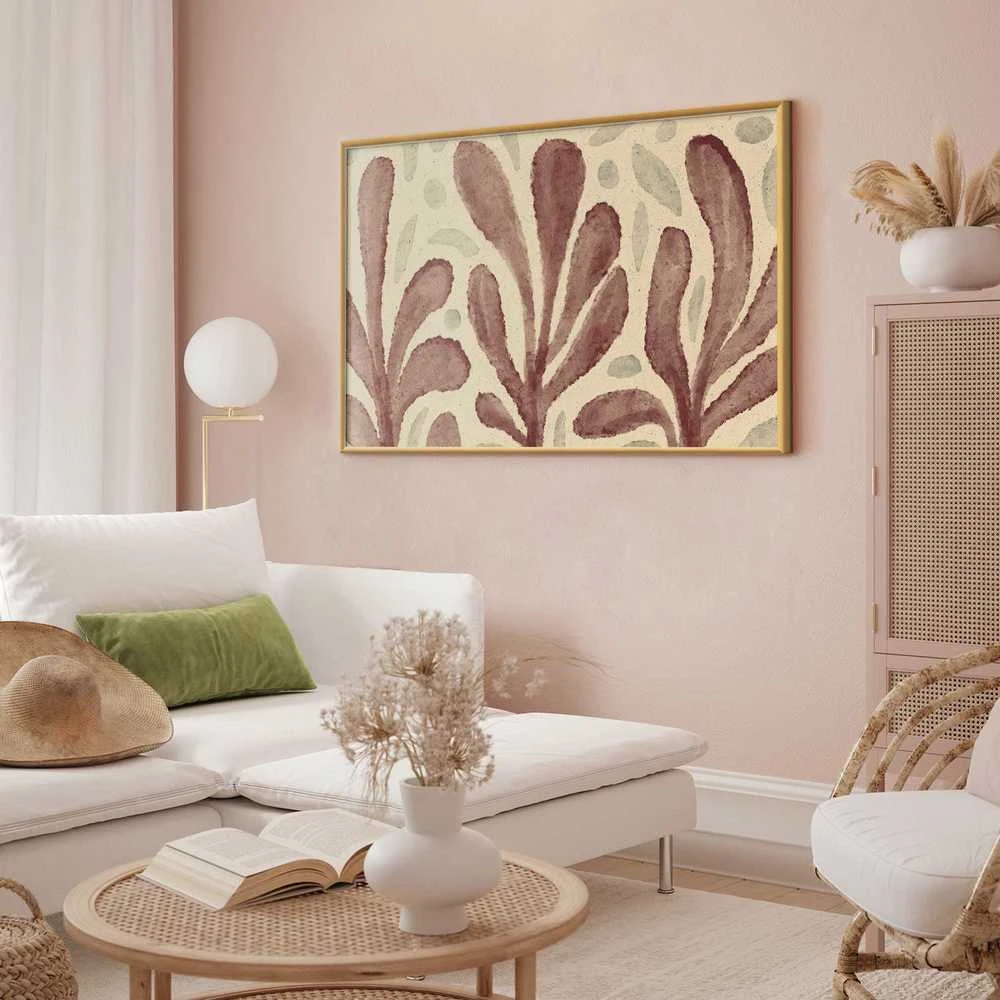 Artgeist Plakatas - Leaves and Spots - large trembling shapes inspired by Matisse
