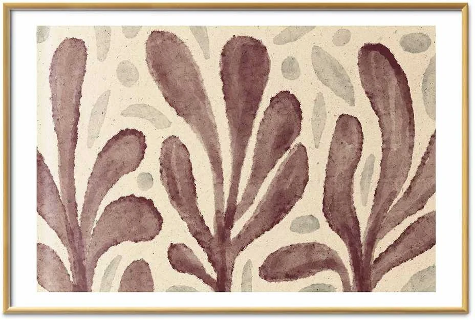 Artgeist Plakatas - Leaves and Spots - large trembling shapes inspired by Matisse