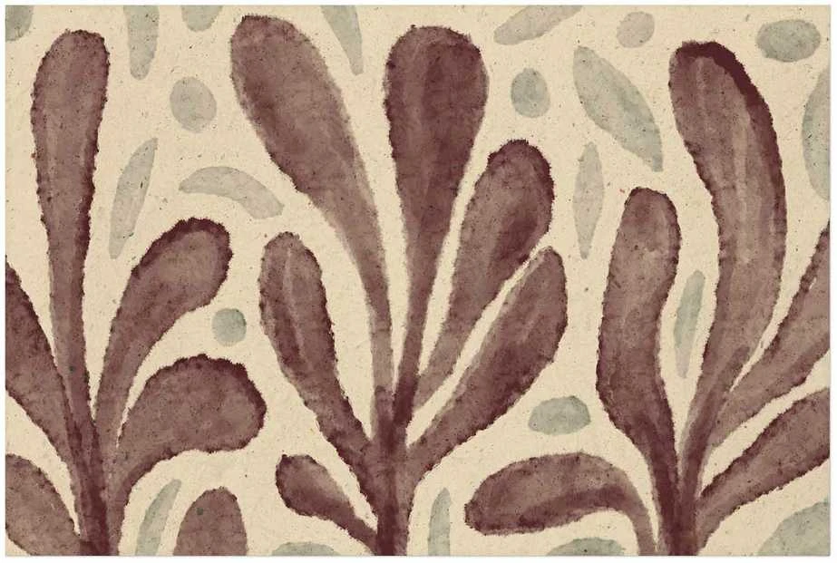 Artgeist Plakatas - Leaves and Spots - large trembling shapes inspired by Matisse