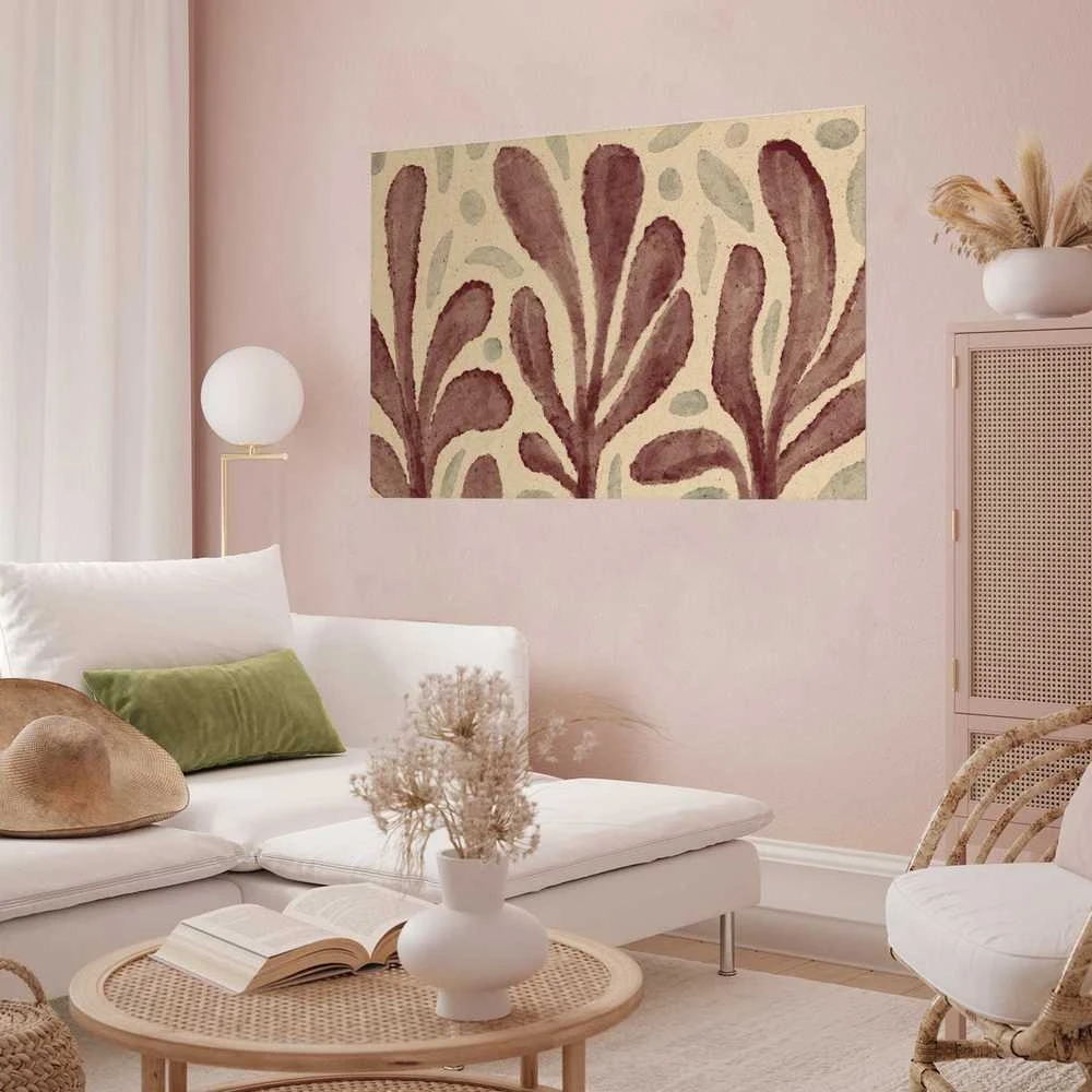 Artgeist Plakatas - Leaves and Spots - large trembling shapes inspired by Matisse