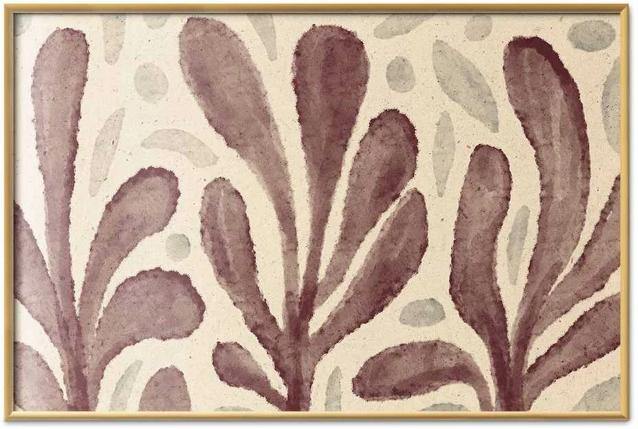 Artgeist Plakatas - Leaves and Spots - large trembling shapes inspired by Matisse