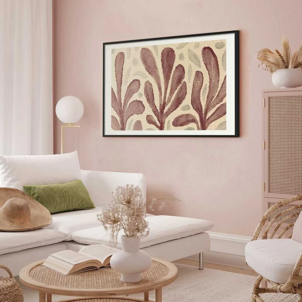 Artgeist Plakatas - Leaves and Spots - large trembling shapes inspired by Matisse