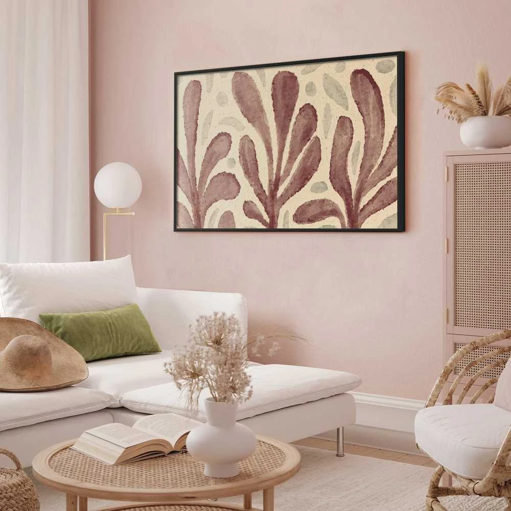 Artgeist Plakatas - Leaves and Spots - large trembling shapes inspired by Matisse