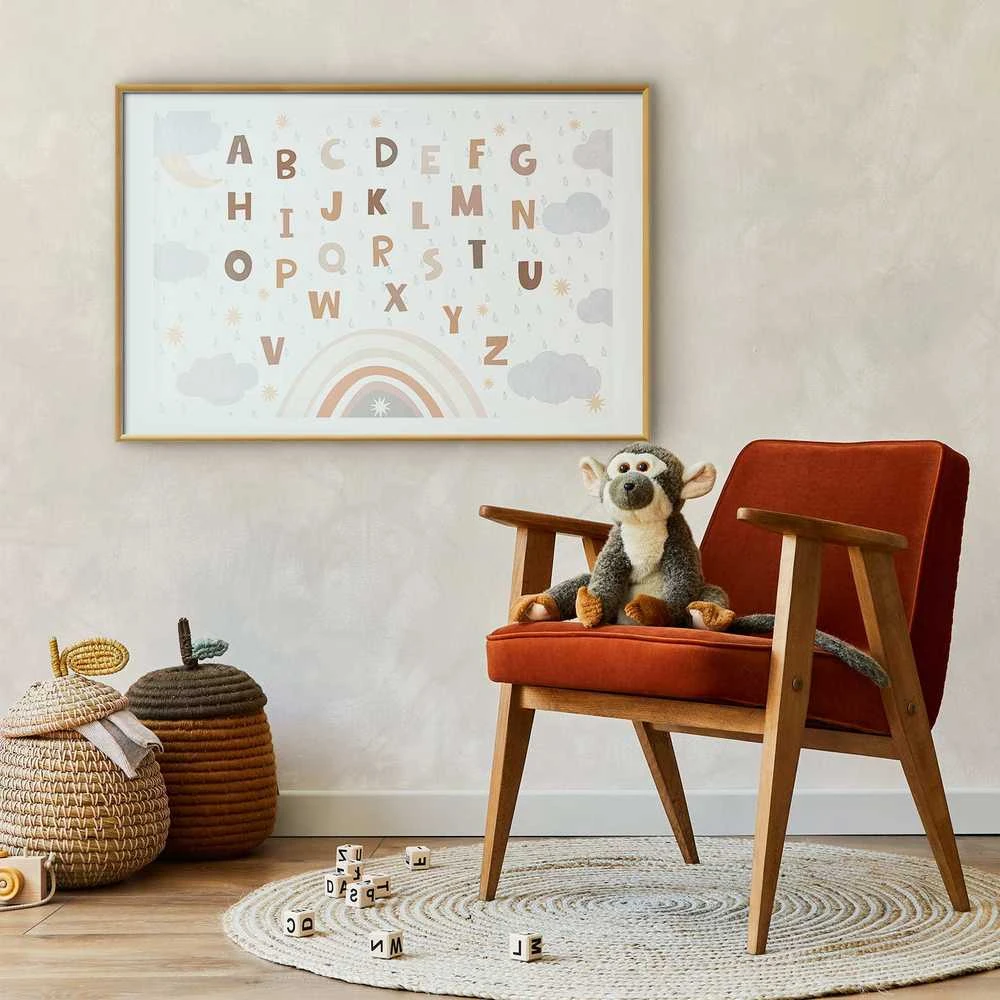 Artgeist Plakatas - Letters in Muted Colors
