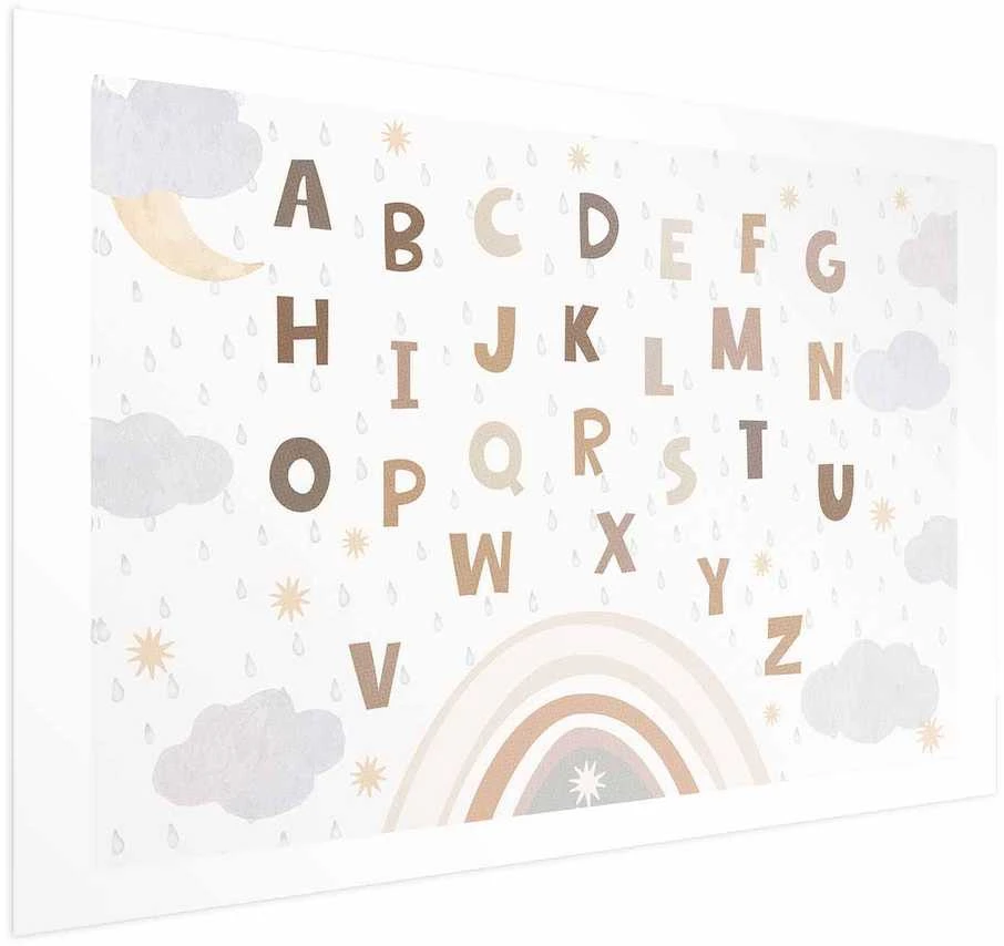 Artgeist Plakatas - Letters in Muted Colors