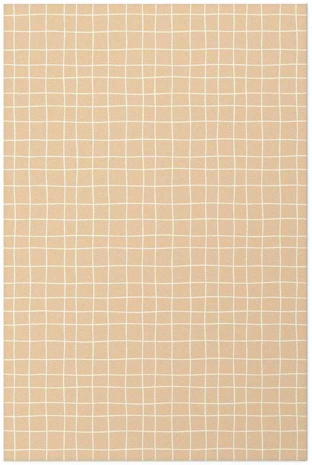 Artgeist Plakatas - Lines and Noise - a wavy grid in shades of oranžinis