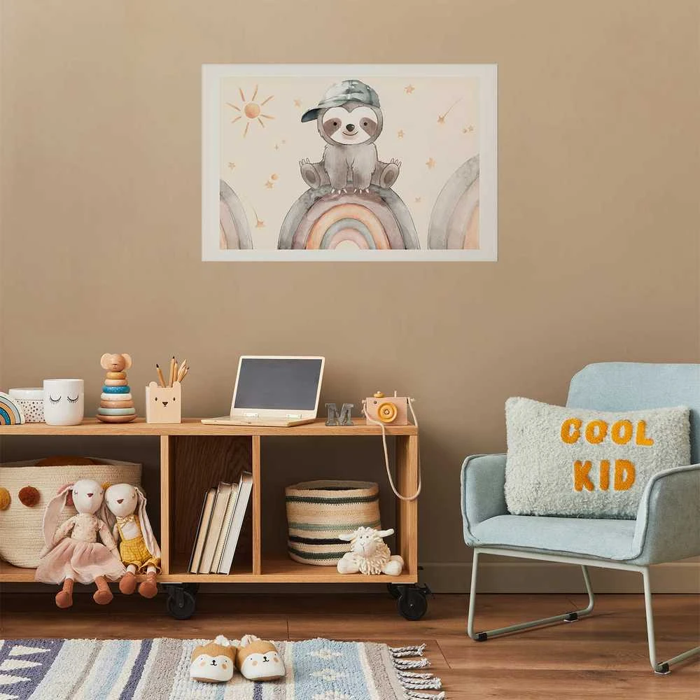 Artgeist Plakatas - Little Animal Among Stars and Rainbows