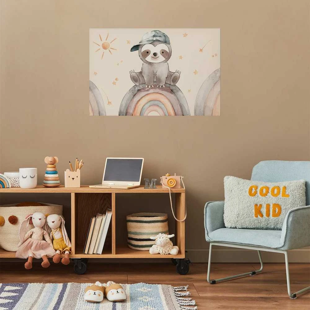 Artgeist Plakatas - Little Animal Among Stars and Rainbows