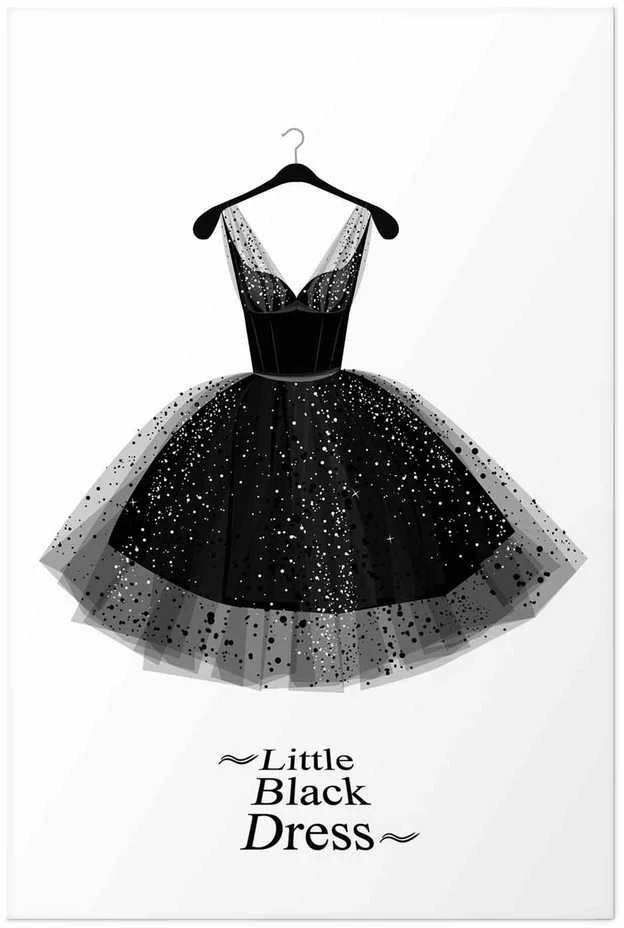 Artgeist Plakatas - Little Juodas Dress