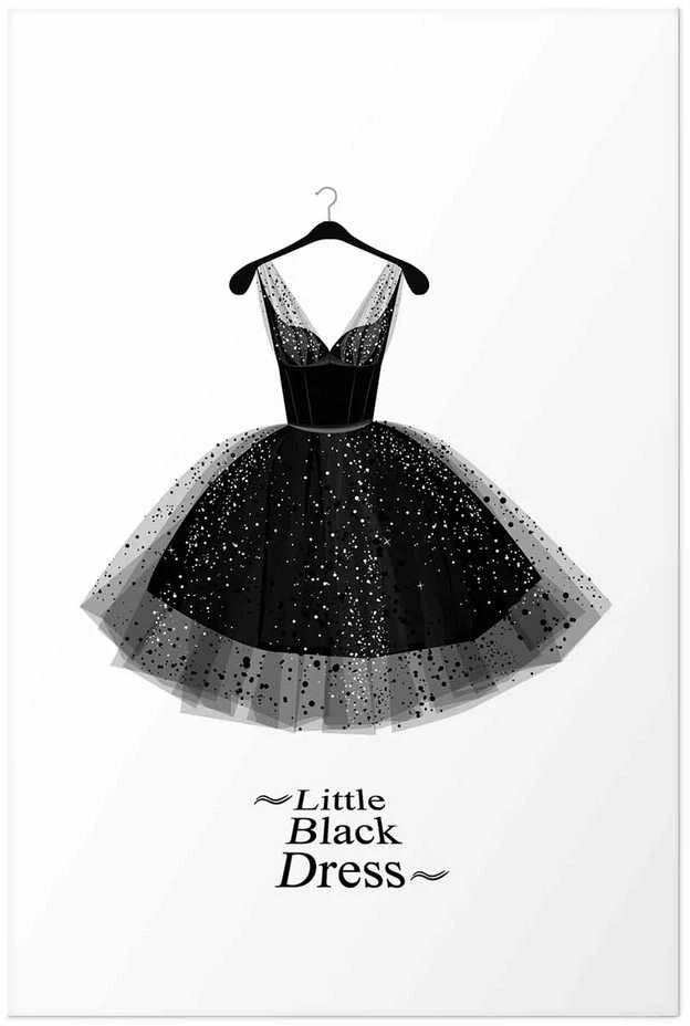 Artgeist Plakatas - Little Juodas Dress