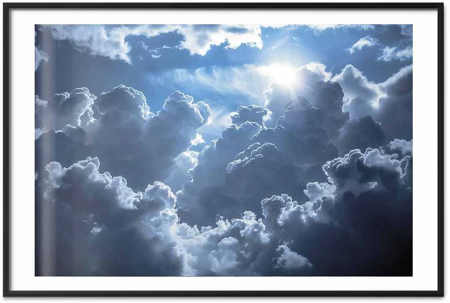 Artgeist Plakatas - Lively Scene: The Sun Battling the Clouds