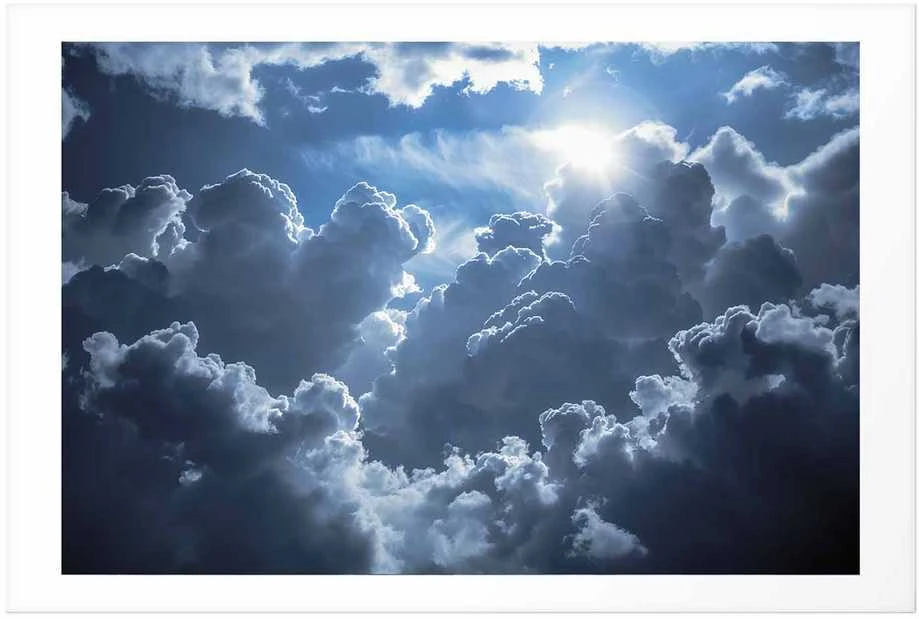 Artgeist Plakatas - Lively Scene: The Sun Battling the Clouds