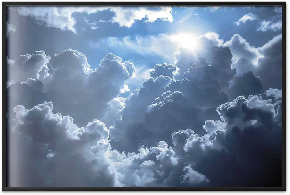Artgeist Plakatas - Lively Scene: The Sun Battling the Clouds