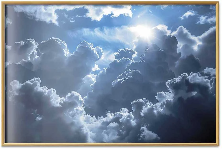 Artgeist Plakatas - Lively Scene: The Sun Battling the Clouds