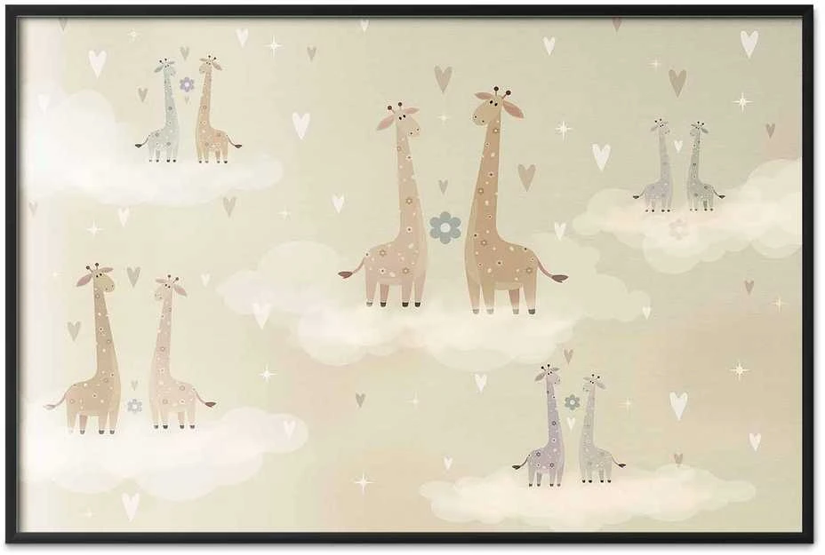 Artgeist Plakatas - Loving Giraffes
