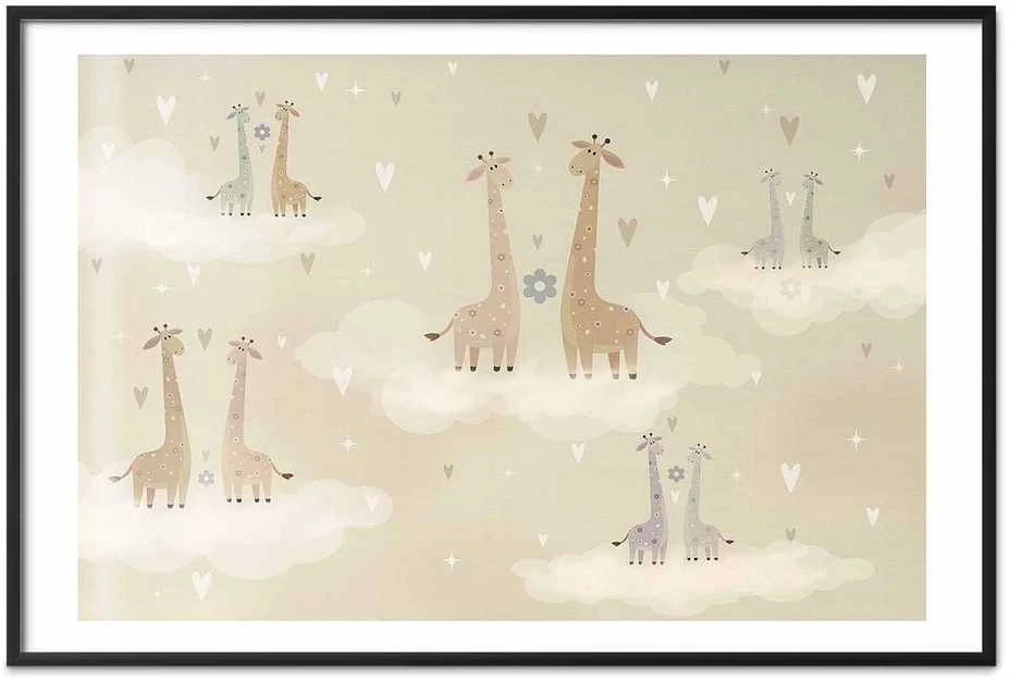 Artgeist Plakatas - Loving Giraffes