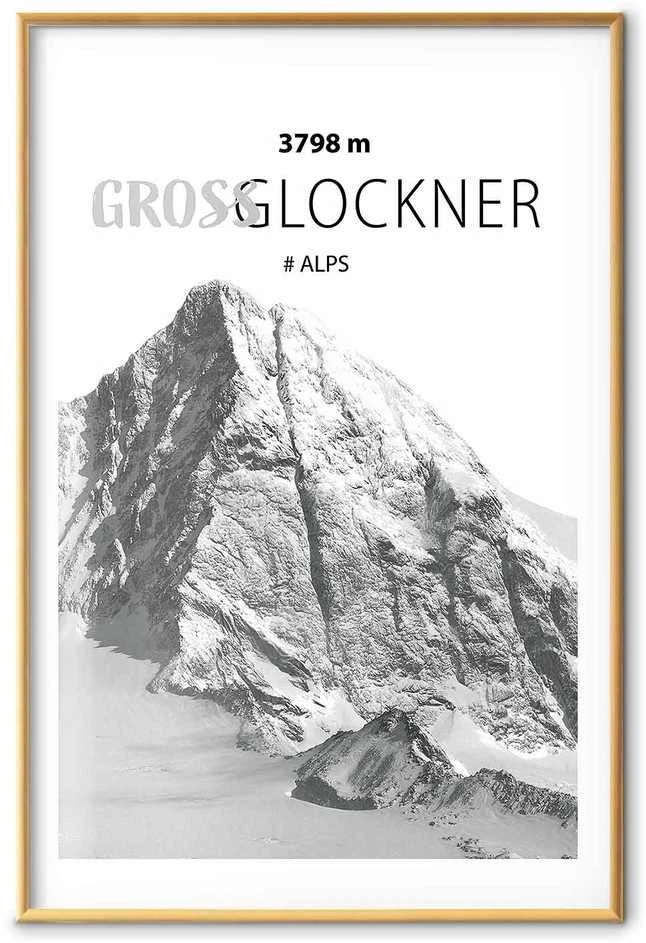 Artgeist Plakatas - Majestic mountain peak Glosslockner mountain crown mountain landscape