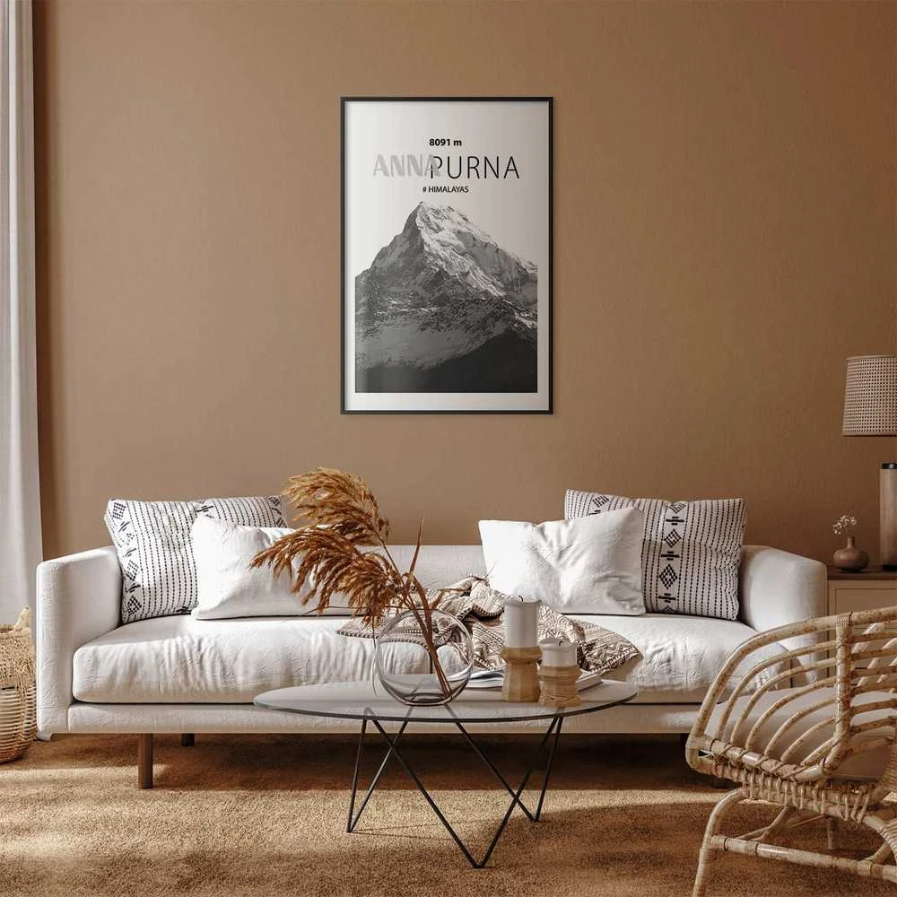 Artgeist Plakatas - Majestic mountain peak Annapurna mountain crown mountain landscape