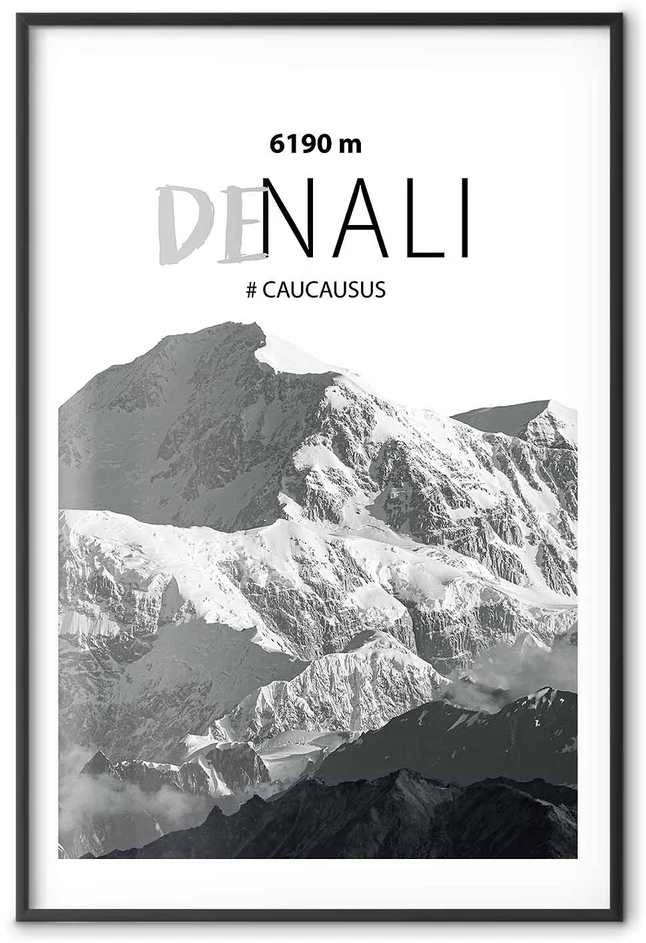 Artgeist Plakatas - Majestic mountain peak Denali mountain crown mountain landscape