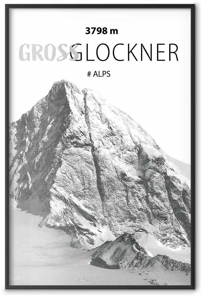 Artgeist Plakatas - Majestic mountain peak Glosslockner mountain crown mountain landscape