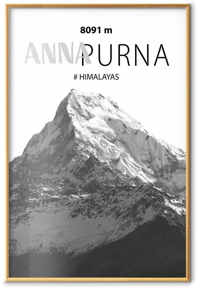 Artgeist Plakatas - Majestic mountain peak Annapurna mountain crown mountain landscape