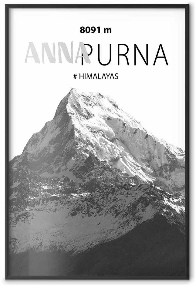 Artgeist Plakatas - Majestic mountain peak Annapurna mountain crown mountain landscape