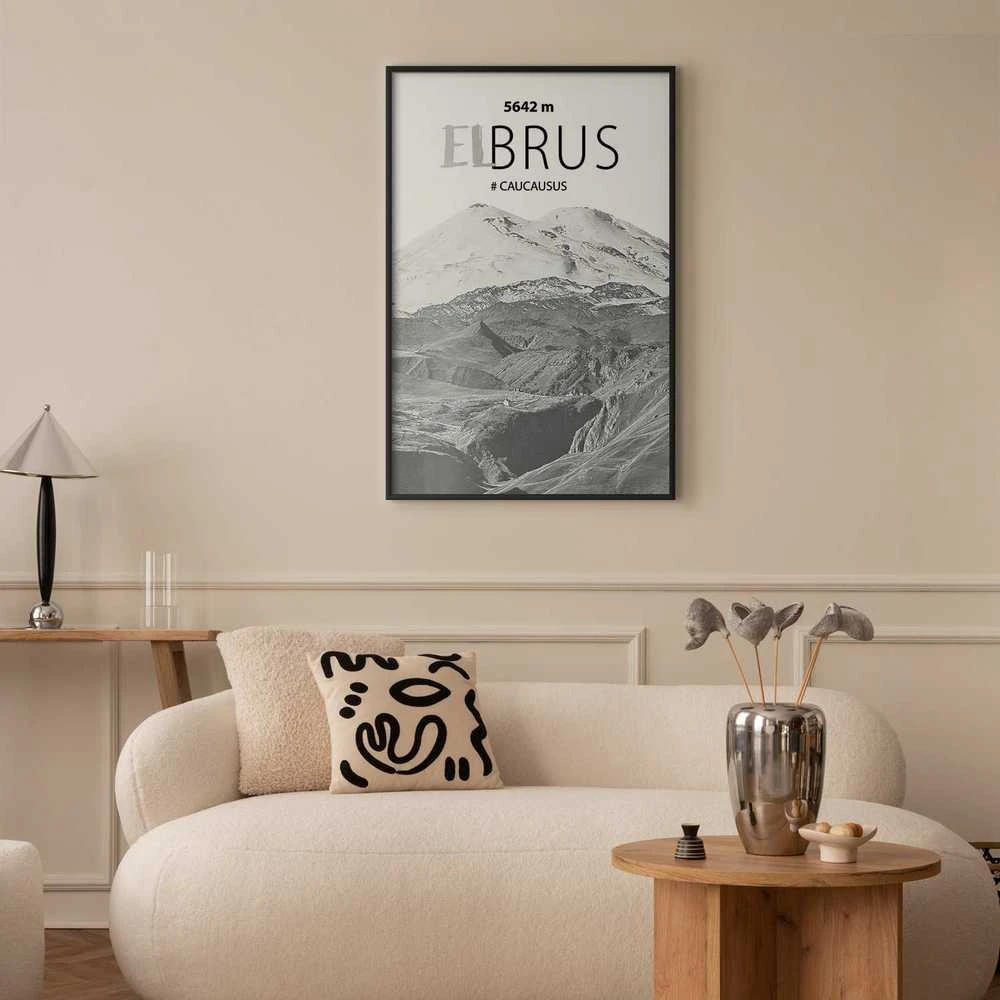 Artgeist Plakatas - Majestic mountain peak Elbrus mountain crown mountain landscape