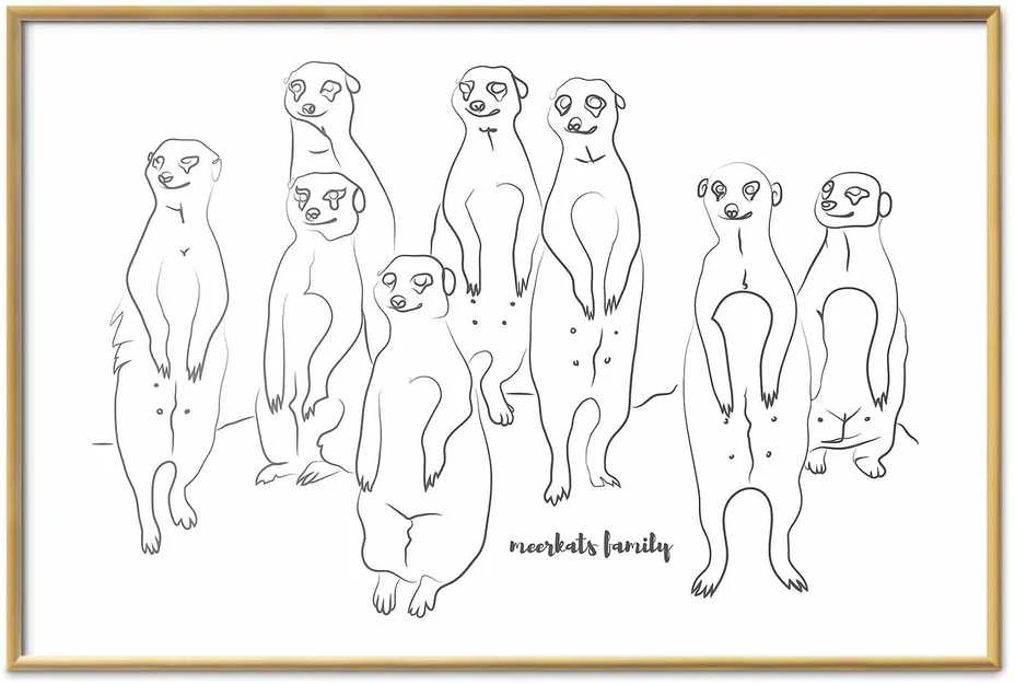 Artgeist Plakatas - Meerkat Family