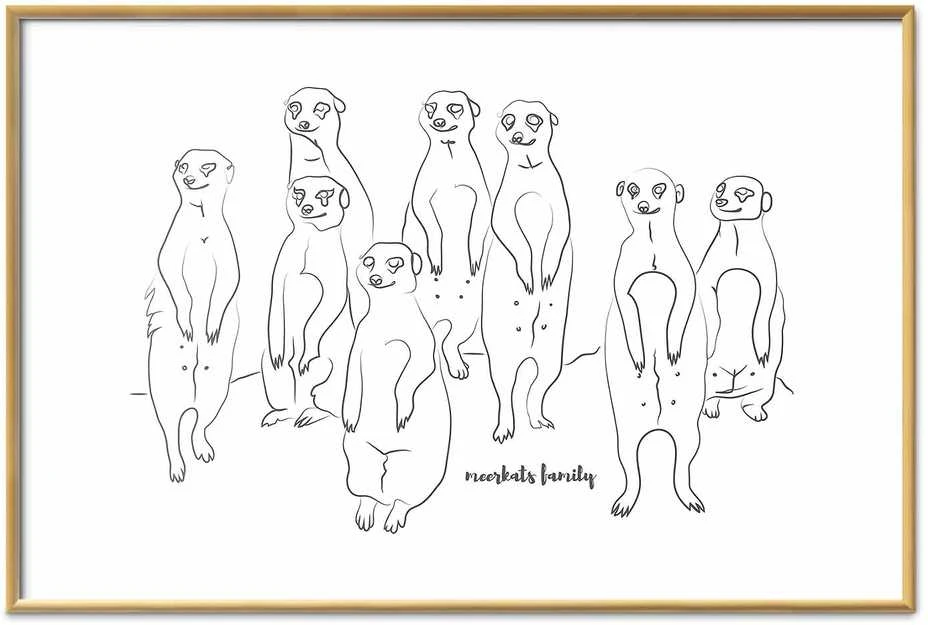 Artgeist Plakatas - Meerkat Family
