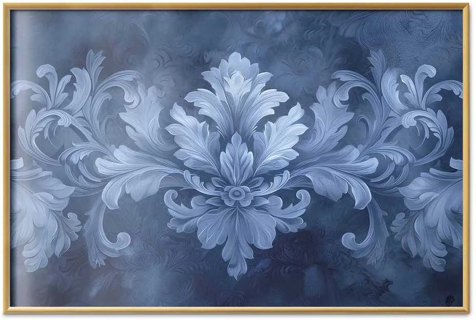 Artgeist Plakatas - Mėlyna Ornament in Cool Shades