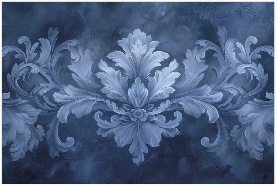 Artgeist Plakatas - Mėlyna Ornament in Cool Shades