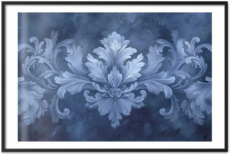 Artgeist Plakatas - Mėlyna Ornament in Cool Shades